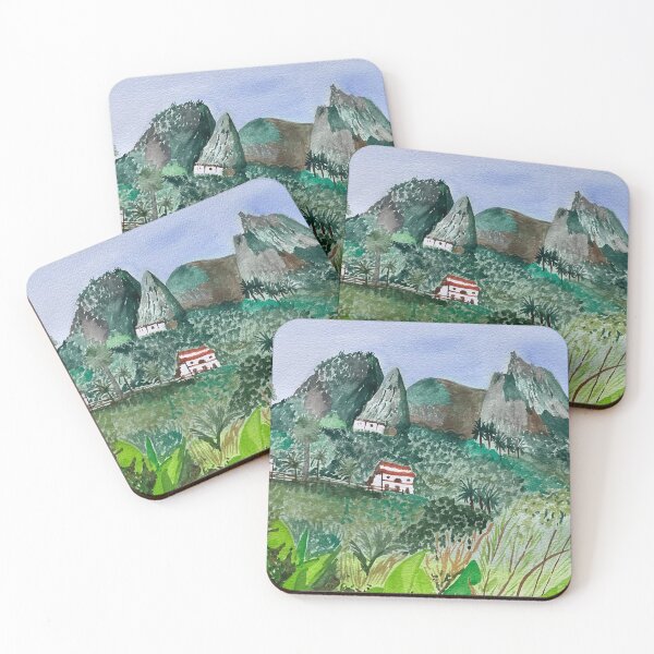 Item preview, Lush green La Gomera designed and sold by MrsNelsonpaints.