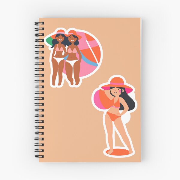 Item preview, Bikini beach girls stickers  designed and sold by coloursforkids.