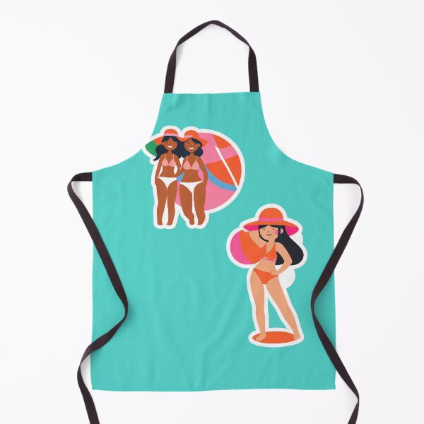 Item preview, Bikini beach girls stickers designed and sold by coloursforkids.