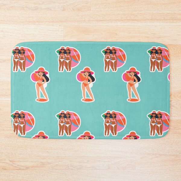 Item preview, Bikini beach girls stickers  designed and sold by coloursforkids.