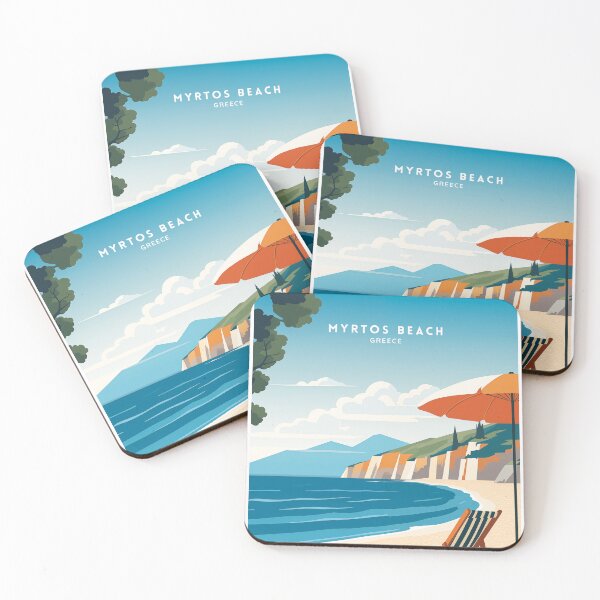 Item preview, Myrtos Beach Greece Serene Waters designed and sold by NeuralVibe.