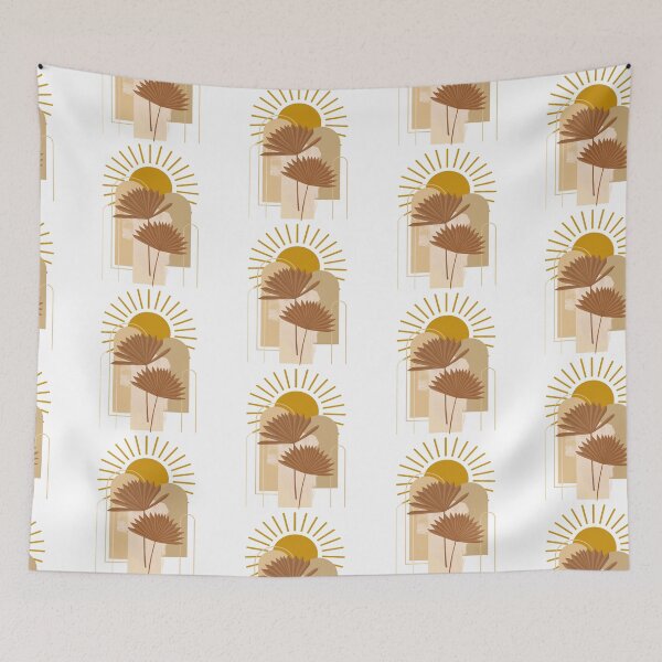 Item preview, Boho design with sun and brown leaf  designed and sold by priyankajustine.