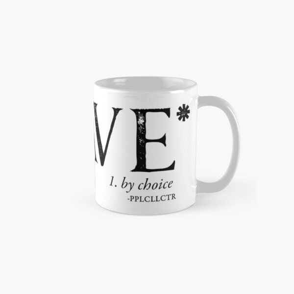 Slave By Choice (Black text) Classic Mug