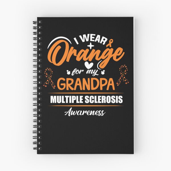 Aperçu de l'œuvre I Wear Orange For My Grandpa Multiple Sclerosis Awareness Gear créée et vendue par DynamicDesign.