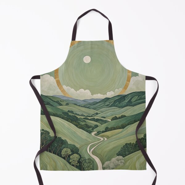 Item preview, Pastel Green Moonlit Hills designed and sold by Lizetteh.