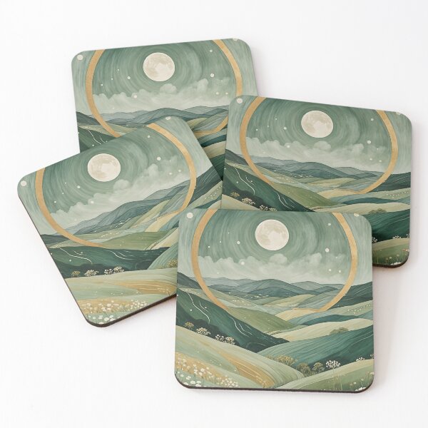Item preview, Green Hills under Moonlight designed and sold by Lizetteh.