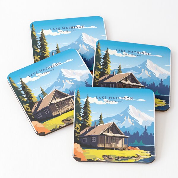 Item preview, Lake Matheson New Zealand Mirror Lake designed and sold by NeuralVibe.