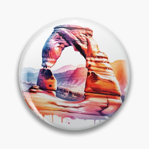 Item preview, Watercolor Arches National Park Delicate Arch designed and sold by Ginngers.
