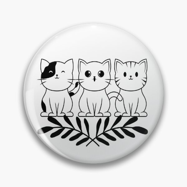 Item preview, Three black and white cats designed and sold by priyankajustine.