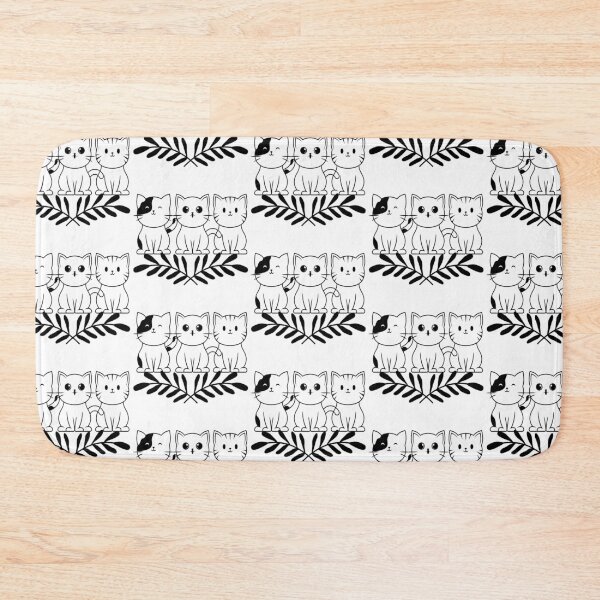 Item preview, Three black and white cats designed and sold by priyankajustine.