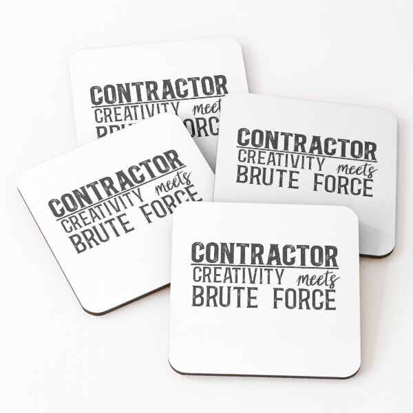Item preview, Contractor: Creativity meets brute force designed and sold by TeesYouWant.