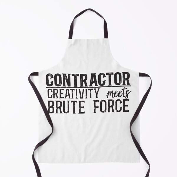 Item preview, Contractor: Creativity meets brute force designed and sold by TeesYouWant.