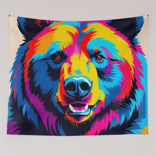 Item preview, Vibrant Grizzly Bear designed and sold by GrizzlyCollective.