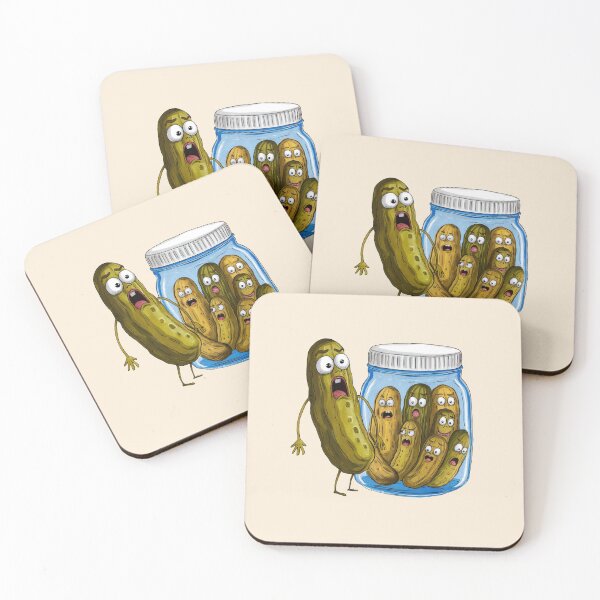 Item preview, Funny Pickle Surprise Cucumber And A Jar Of Sliced Pickles designed and sold by Fatimah Saeed.