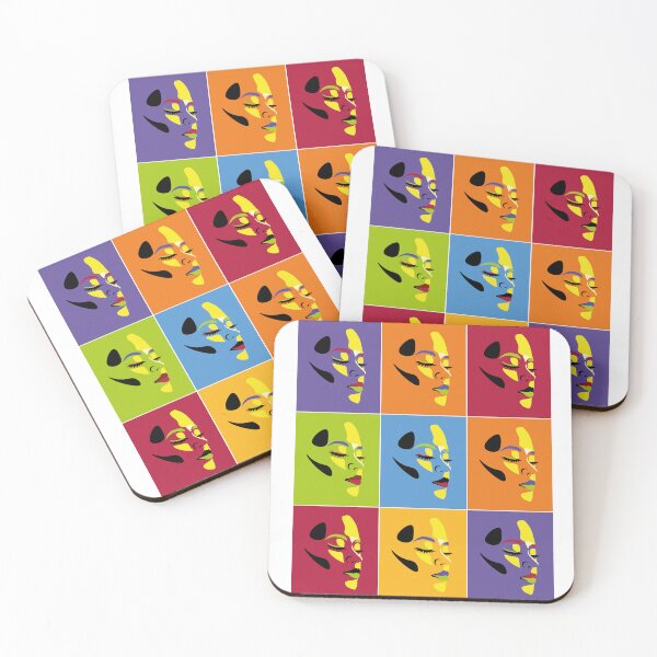 Item preview, Female faces pop art pattern designed and sold by Art-of-Rory.