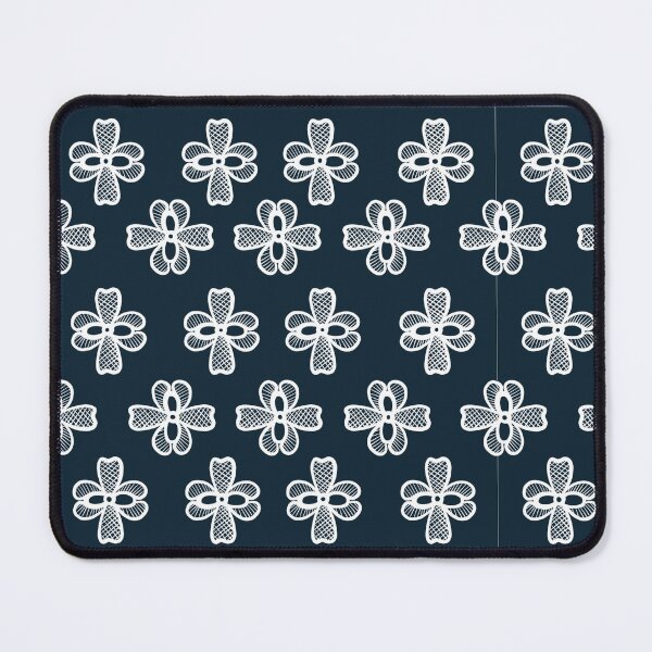 Item preview, Dark  blue and white tiny flowers pattern designed and sold by Chirayu1111.
