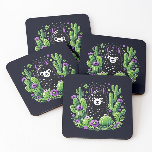 Aperçu de l'œuvre T-shirt mignon de lama se cachant dans un cactus, animal alpaga drôle créée et vendue par madtoyman.