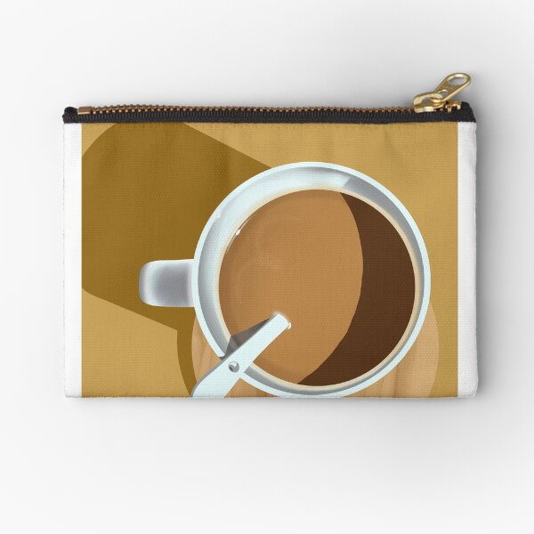 Item preview, a cup of coffee with milk stands on a sunny table designed and sold by AnVag.