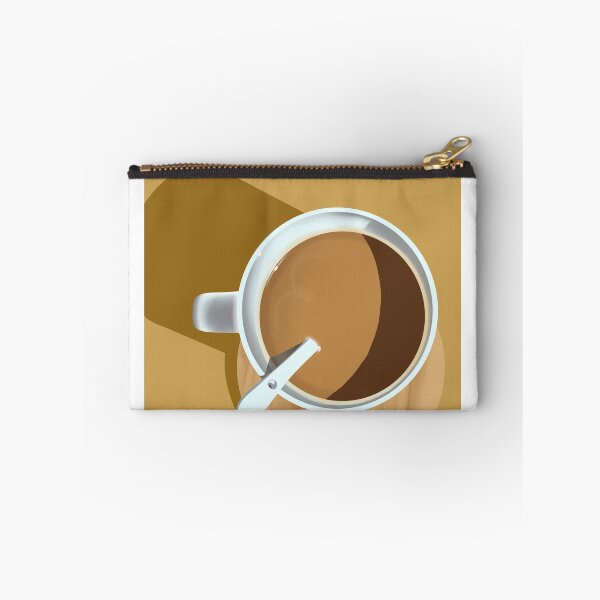 Item preview, a cup of coffee with milk stands on a sunny table designed and sold by AnVag.