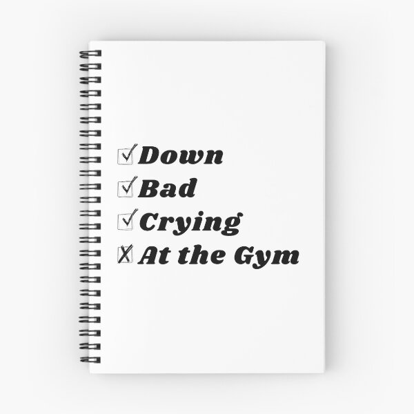 Item preview, Down bad crying at the gym designed and sold by nowthatwetalk.
