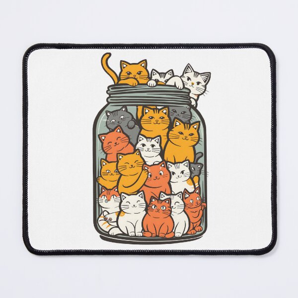 Item preview, Lots Of Colorful Cats In a Jar Funny Cats designed and sold by xiao xuans.