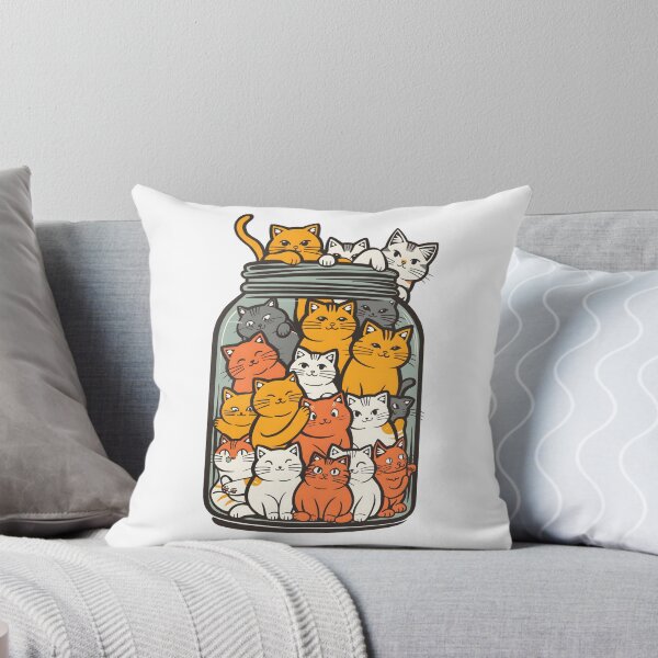 Item preview, Lots Of Colorful Cats In a Jar Funny Cats designed and sold by xiao xuans.