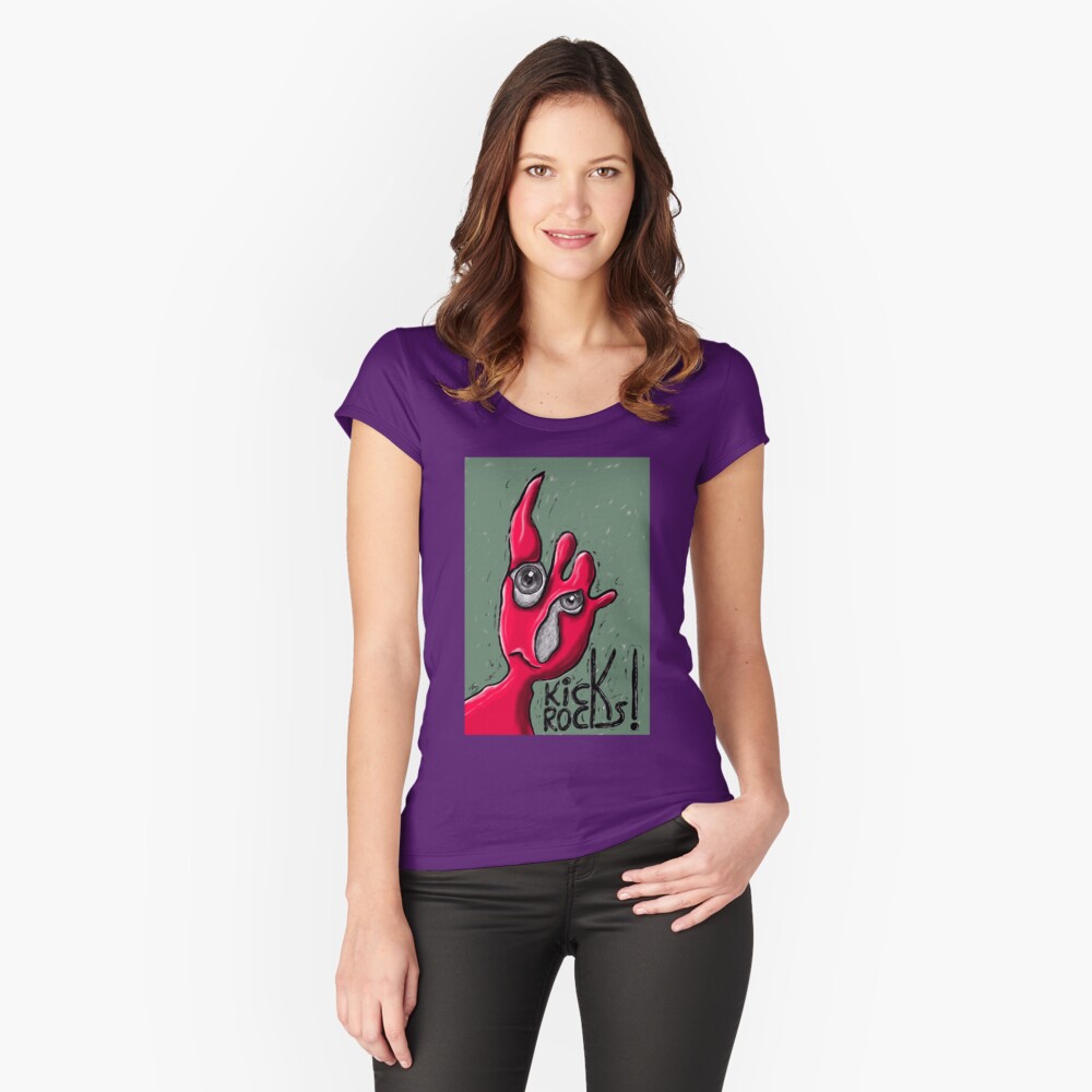 Monster With An Attitude Fitted Scoop T-Shirt