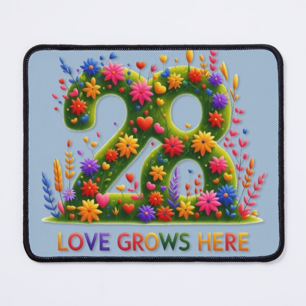 Item preview, Flower branches sawed into the number twenty-eight and quotes designed and sold by kankan22.