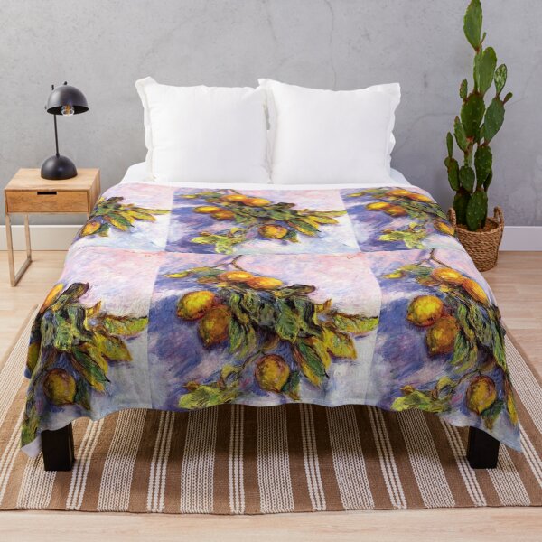 Item preview, Branch of Lemons Still Life by Claude Monet designed and sold by ArtUnova.