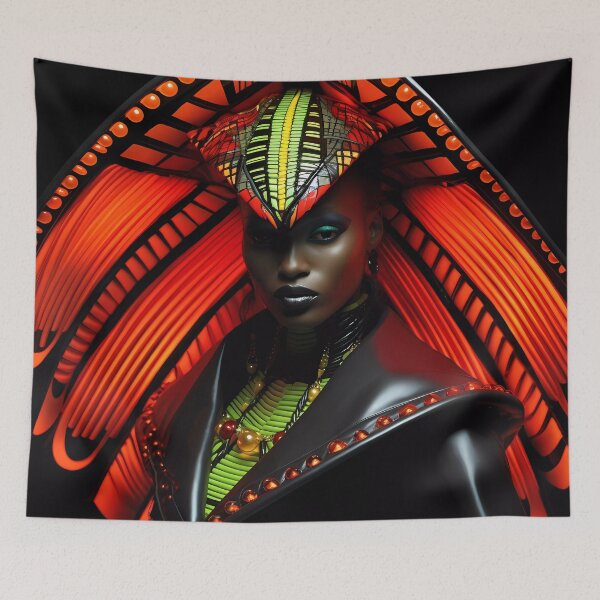 Item preview, “Vibrant African Neon Style” designed and sold by Art-Vortex-fr.