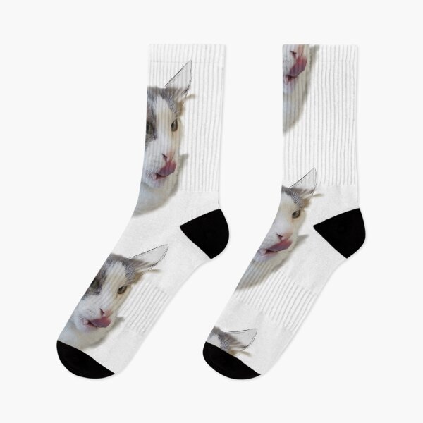 Item preview, cat half sketch and tongue out designed and sold by Kalhanne.