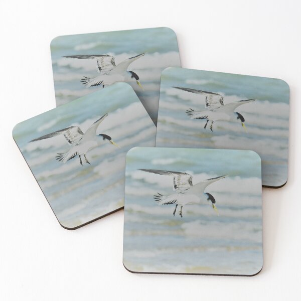 Item preview, Crested Tern takes flight as waves roll in designed and sold by imaginethis.