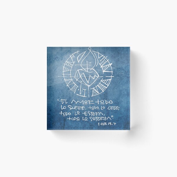 Item preview, Religious phrase in spanish, illustration designed and sold by Bernardo Ramonfaur.
