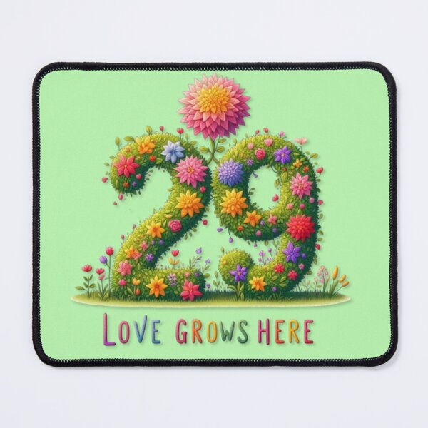 Item preview, Flower branches sawed into the number twenty-nine and quotes designed and sold by kankan22.