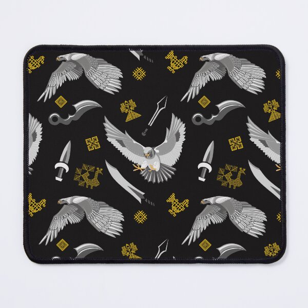 Item preview, pattern with birds and knives designed and sold by AnVag.