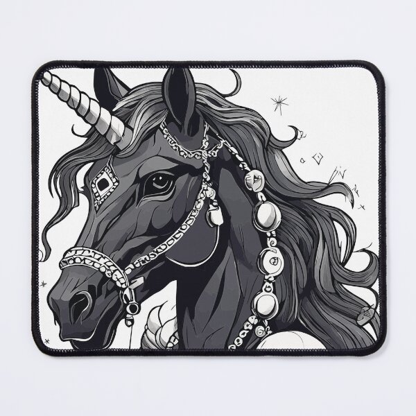 Item preview, Black unicorn with skulls designed and sold by CrazyMindset23.