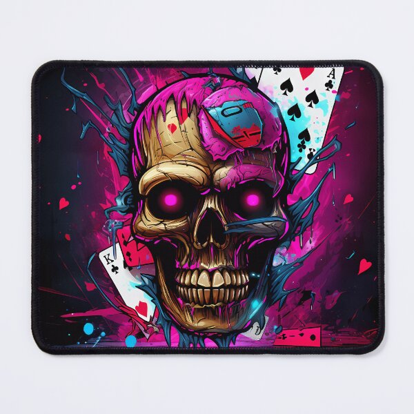 Item preview, “Strange Vision: Screaming Realistic Poker Card” designed and sold by Art-Vortex-fr.