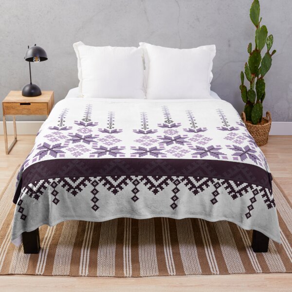 Item preview, Intricate Cross-Stitch Pattern in Shades of Purple designed and sold by kasune-shop.