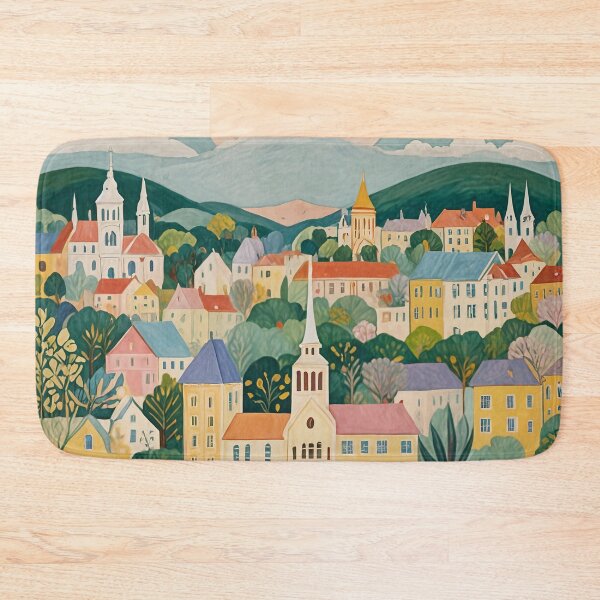 Item preview, Springtime Reverie: Pastel European Cityscape designed and sold by Lizetteh.