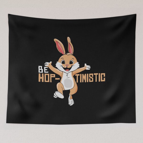 Item preview, Be Optimistic Cute Bunny Rabbit Kindness Mindset Positivity designed and sold by DSWShirts.