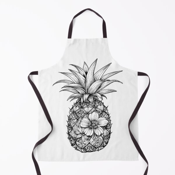 Item preview, Floral Pineapple Noir designed and sold by SQSHD-Pineapple.