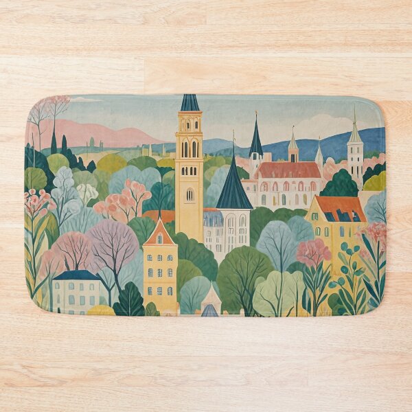 Item preview, Pastel Springtime Vista: European Cityscape designed and sold by Lizetteh.