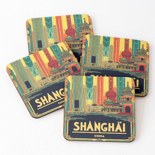 Item preview, Shanghai China Vintage Travel Tourism  designed and sold by TravelersGems.