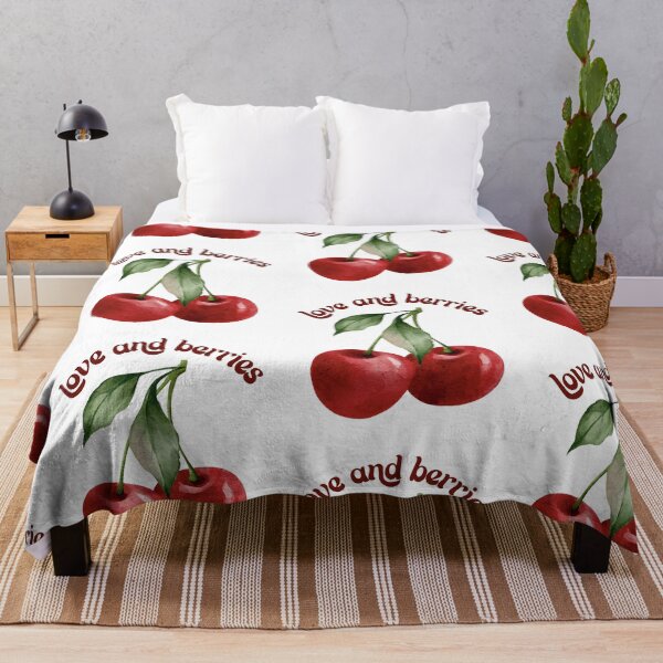 Item preview, I’m Trying Berry Much Cherry Feeds Cherry Blossom Vintage Cherry Fruit Print Berry Sweet Cute Aesthetic Berry Lover Gift designed and sold by InnaMGraphic.