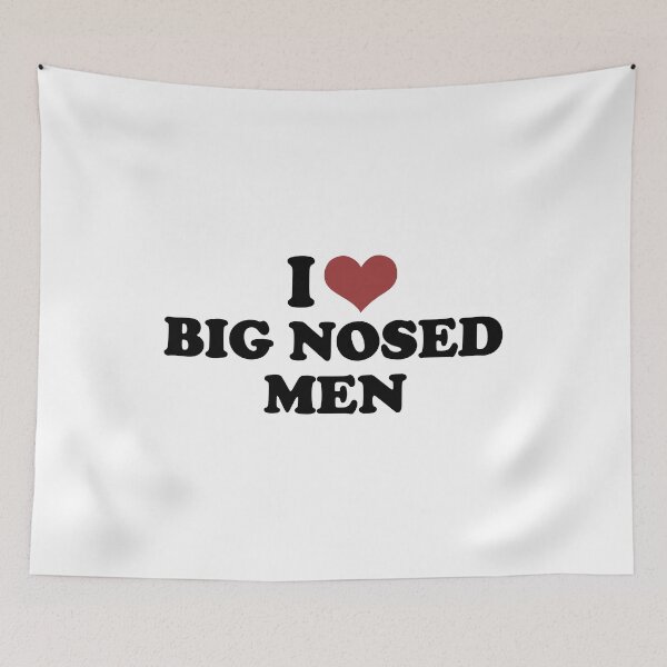 Item preview, I LOVE BIG NOSED MEN. BLACK DESIGN designed and sold by Rejiboustarts.