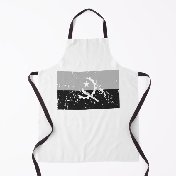 Item preview, Angola black and white flag distressed style designed and sold by Starstacks.