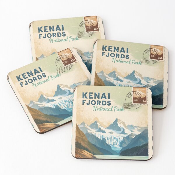Item preview, Kenai Fjords National Park Postcard Vintage Retro Travel Vintage designed and sold by TravelPostcardGems.