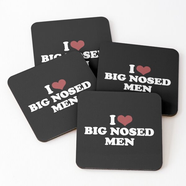 Item preview, I LOVE BIG NOSED MEN. WHITE DESIGN designed and sold by Rejiboustarts.