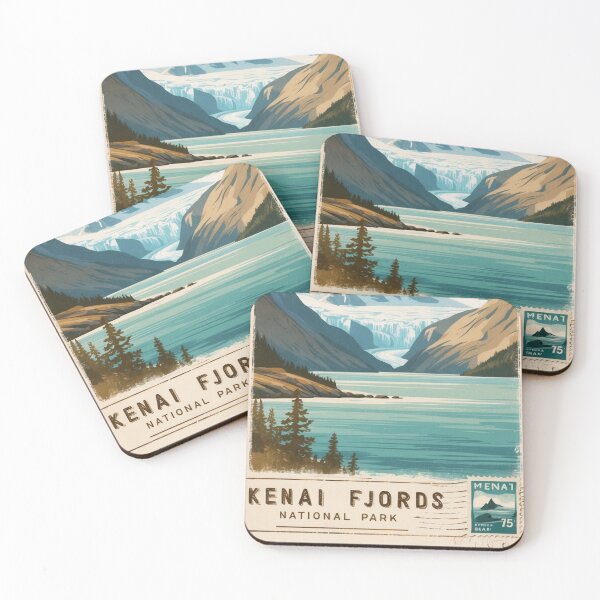 Item preview, Kenai Fjords National Park Postcard Vintage Retro Travel Vintage designed and sold by TravelPostcardGems.