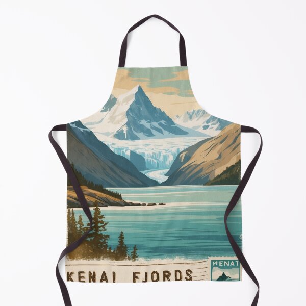 Item preview, Kenai Fjords National Park Postcard Vintage Retro Travel Vintage designed and sold by TravelPostcardGems.
